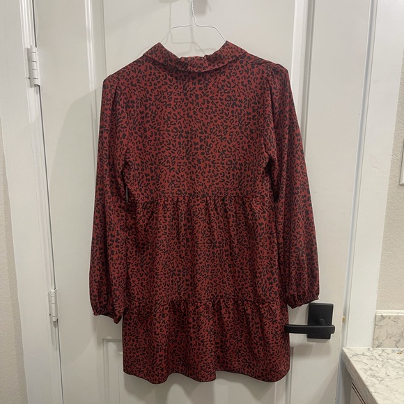 Altard state mini red/black leopard print dress - Picture 3 of 3